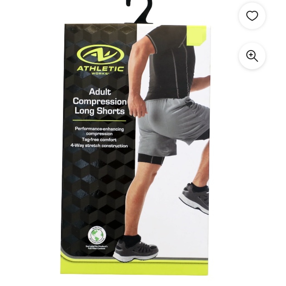 💜Athletic Works Adult Compression Long Shorts ONLY